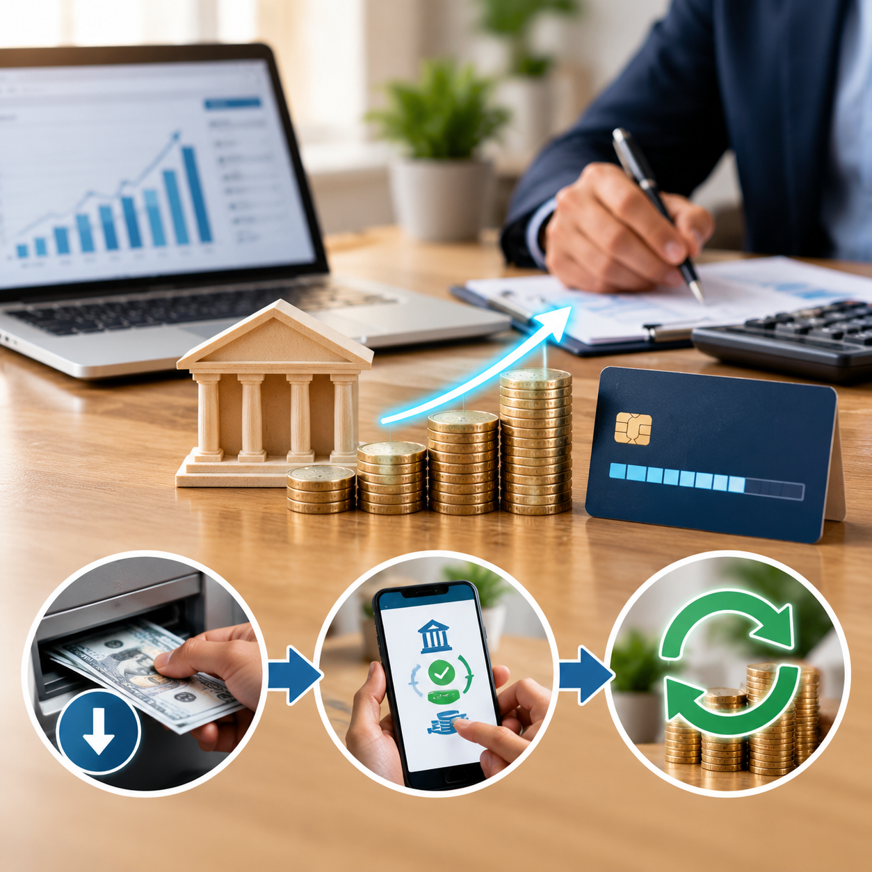 Small business overdraft and line of credit for managing cash flow